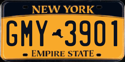 NY license plate GMY3901