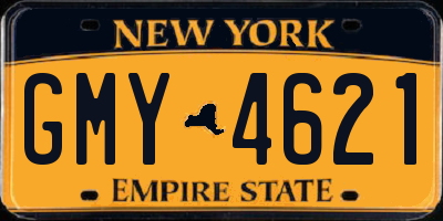 NY license plate GMY4621