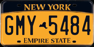NY license plate GMY5484