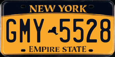NY license plate GMY5528