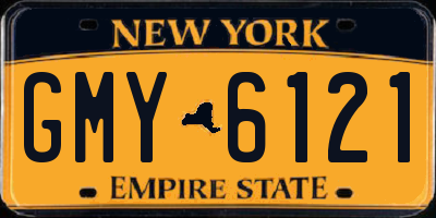 NY license plate GMY6121