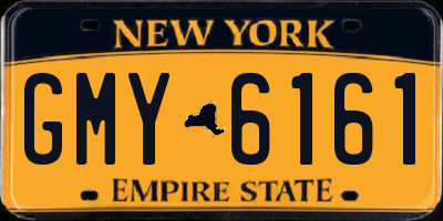 NY license plate GMY6161