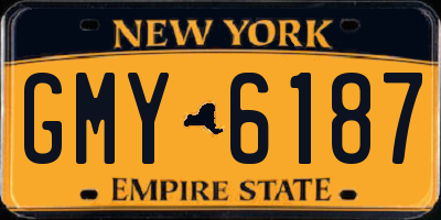 NY license plate GMY6187