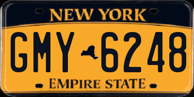 NY license plate GMY6248