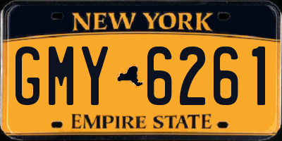 NY license plate GMY6261