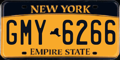 NY license plate GMY6266