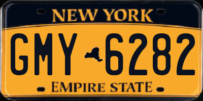 NY license plate GMY6282