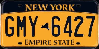 NY license plate GMY6427