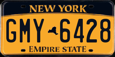 NY license plate GMY6428