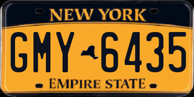 NY license plate GMY6435
