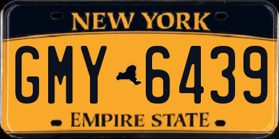 NY license plate GMY6439