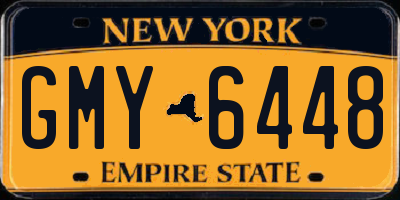 NY license plate GMY6448