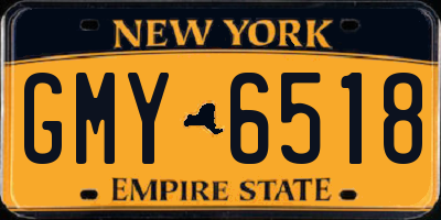NY license plate GMY6518