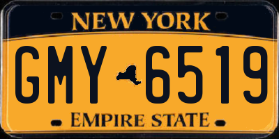 NY license plate GMY6519