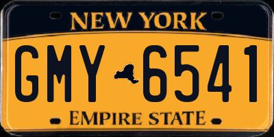 NY license plate GMY6541