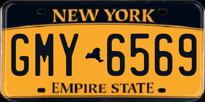 NY license plate GMY6569