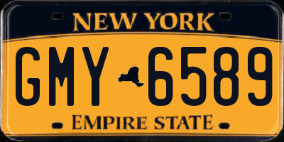 NY license plate GMY6589