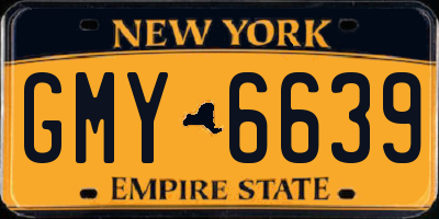 NY license plate GMY6639