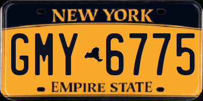 NY license plate GMY6775