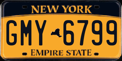 NY license plate GMY6799