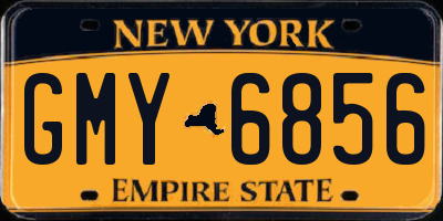 NY license plate GMY6856
