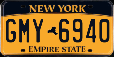 NY license plate GMY6940