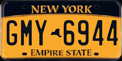 NY license plate GMY6944