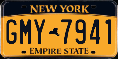 NY license plate GMY7941