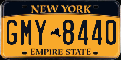 NY license plate GMY8440