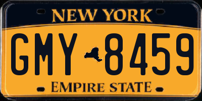 NY license plate GMY8459