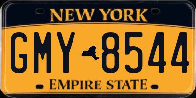 NY license plate GMY8544