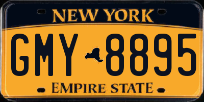 NY license plate GMY8895