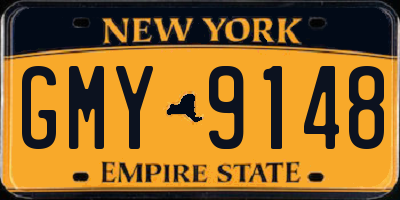 NY license plate GMY9148