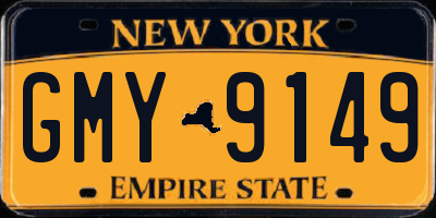 NY license plate GMY9149