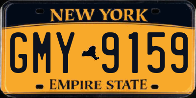 NY license plate GMY9159