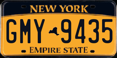 NY license plate GMY9435