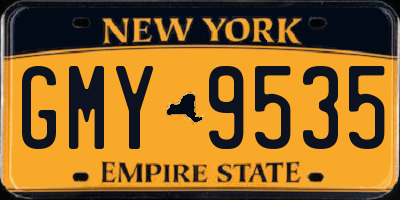 NY license plate GMY9535