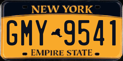 NY license plate GMY9541