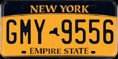 NY license plate GMY9556