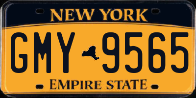NY license plate GMY9565