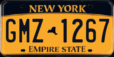 NY license plate GMZ1267