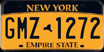 NY license plate GMZ1272