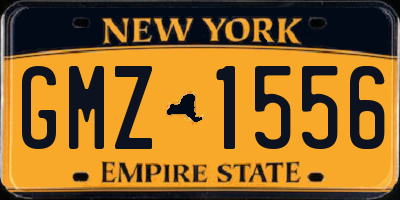 NY license plate GMZ1556