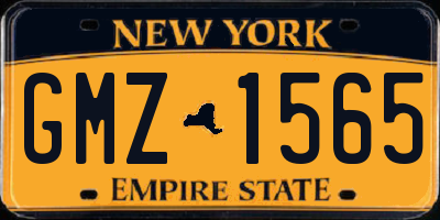 NY license plate GMZ1565