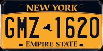 NY license plate GMZ1620