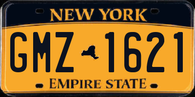 NY license plate GMZ1621