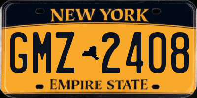 NY license plate GMZ2408