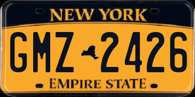 NY license plate GMZ2426