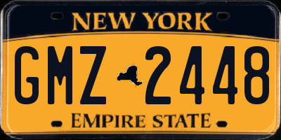 NY license plate GMZ2448