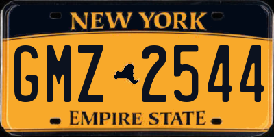 NY license plate GMZ2544
